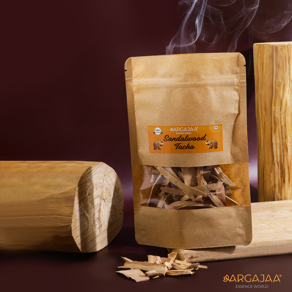 Natural Sandalwood Chips for Dhoop, Havan, and Incense – Argajaa Essence World